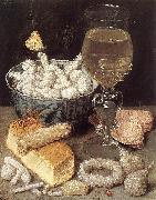 FLEGEL, Georg Still-Life with Bread and Confectionary dg china oil painting reproduction